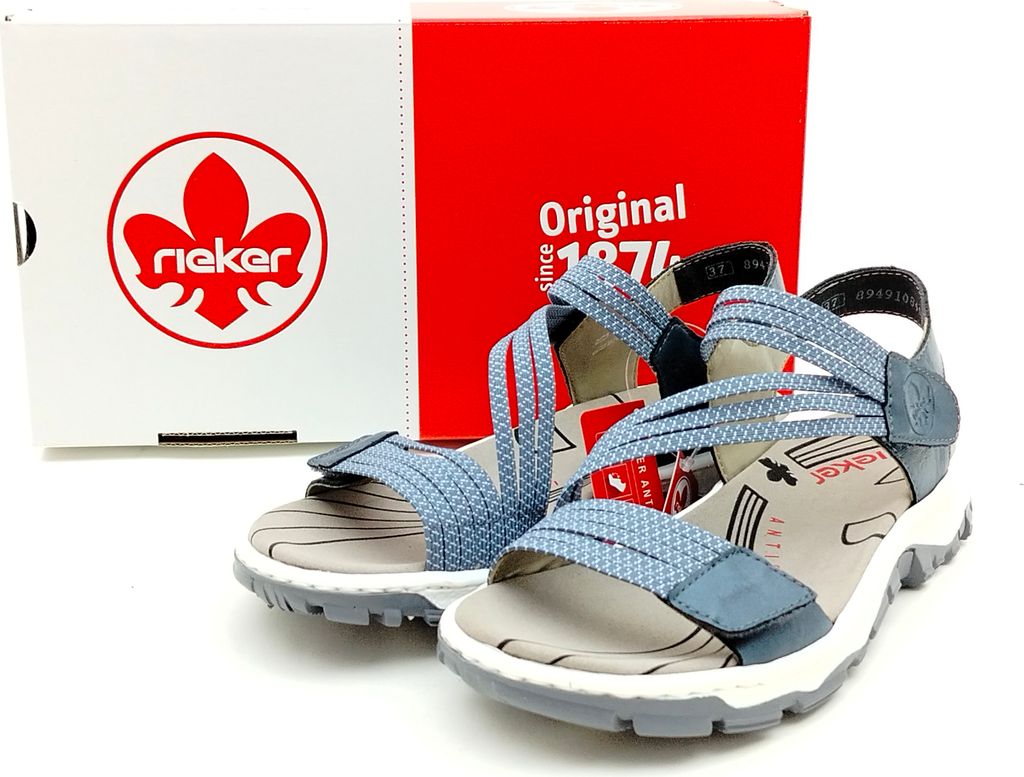 Rieker 68871-14 - Sandales Rieker Bleu Rieker Couleur : Image du produit 