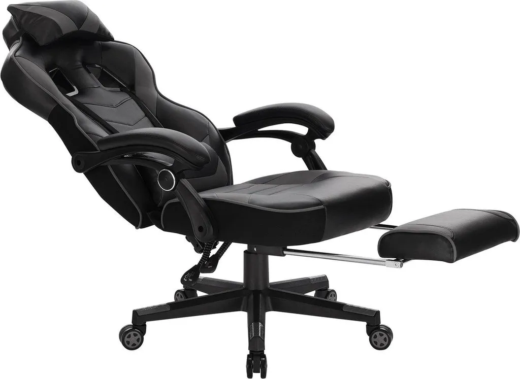 Siège de gaming réglable Happyment pour un confort dorsal optimal noir