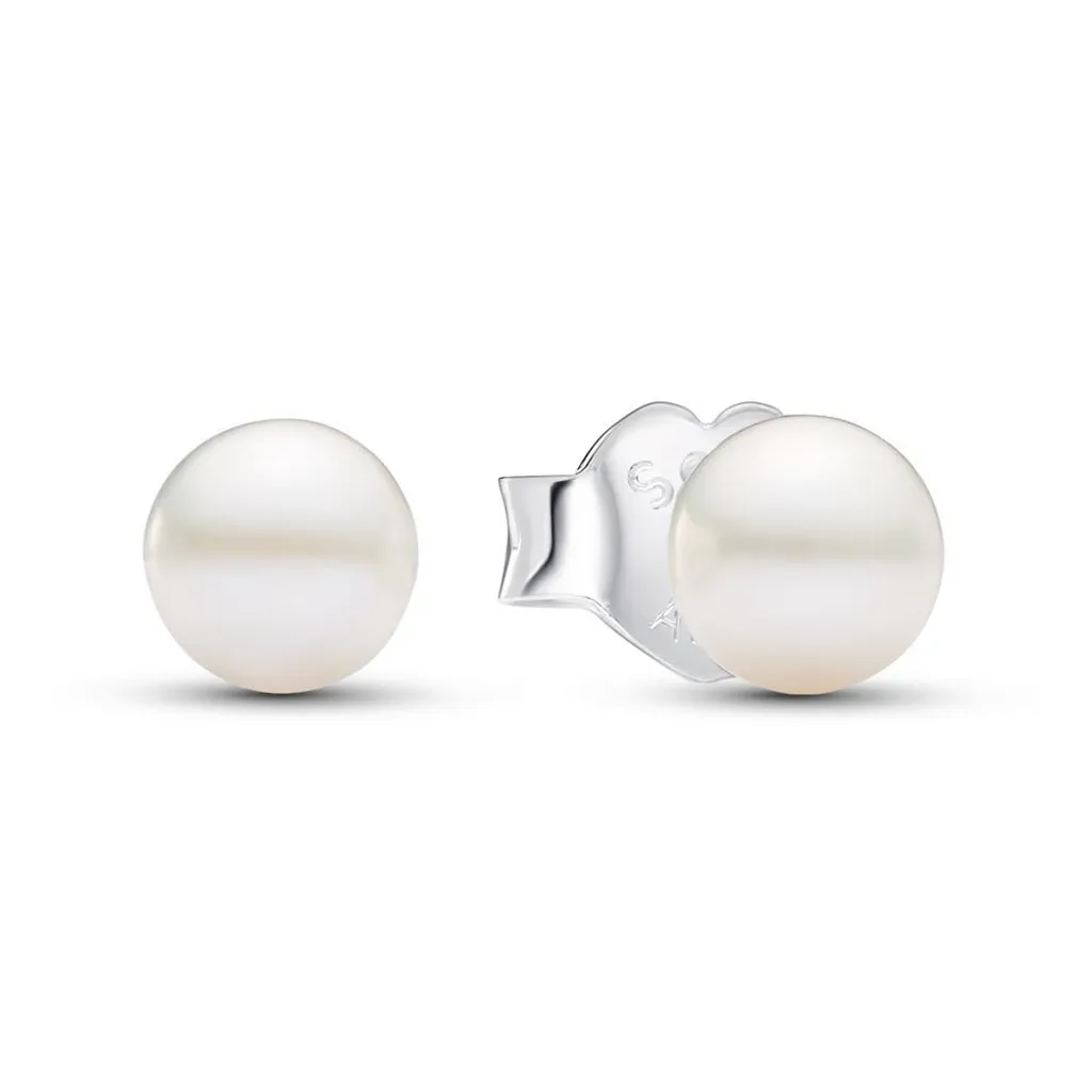 Boucles d'oreilles perles Pandora 4,5 mm hypoallergéniques argent