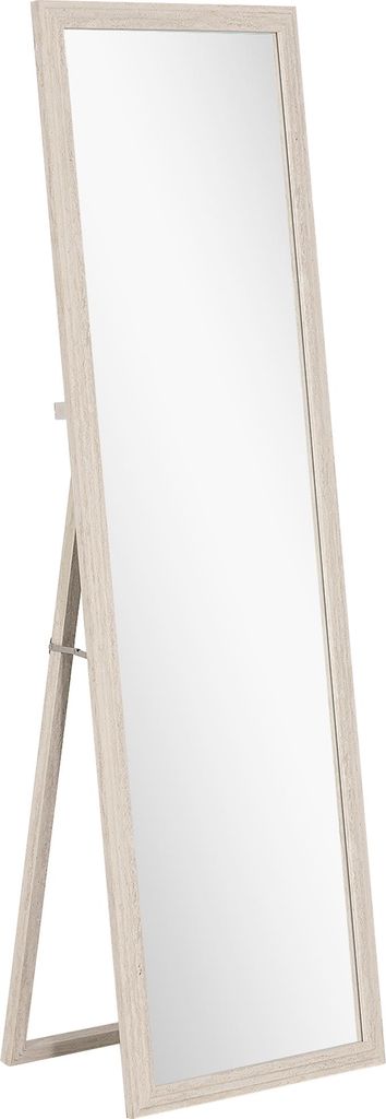 160 x 50 cm Ganzkörperspiegel, vielseitig verwendbar, rechteckiges Design mit Rahmen, Weiß