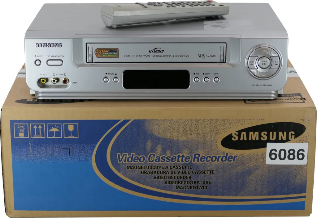 Magnétoscope Samsung SV-661X Lecteur Enregistreur VHS 6 Têtes Hi-Fi