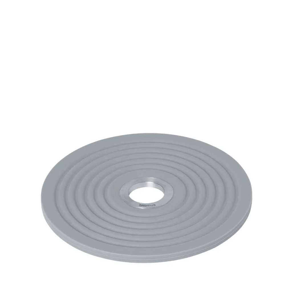 Blomus 64077 OOLONG Sottopentola Grigio Silicone e Acciaio Inox Opaco