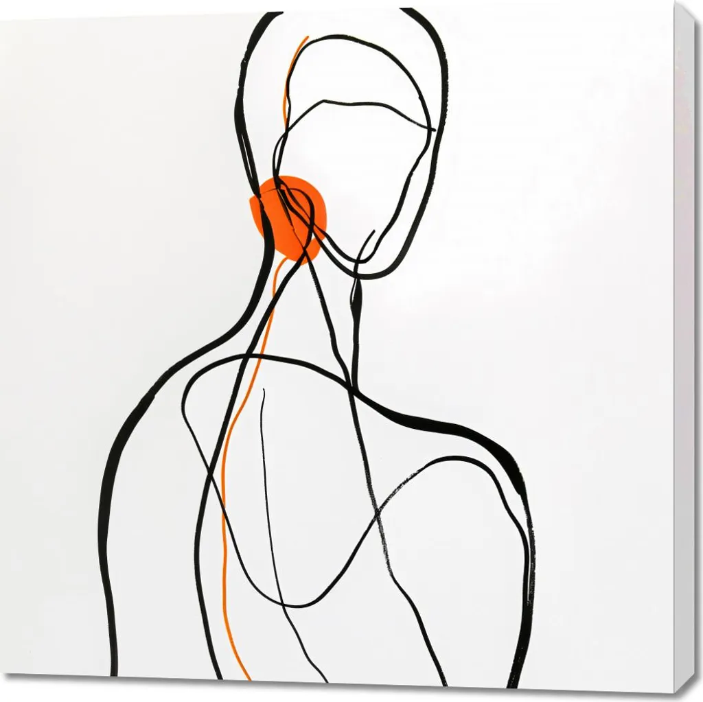 Quadro 90x90 cm Vuoto nel colore