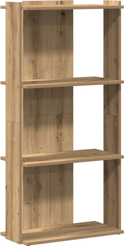 Bücherregal 3 Böden Artisan-Eiche 60x30x120 cm Holzwerkstoff