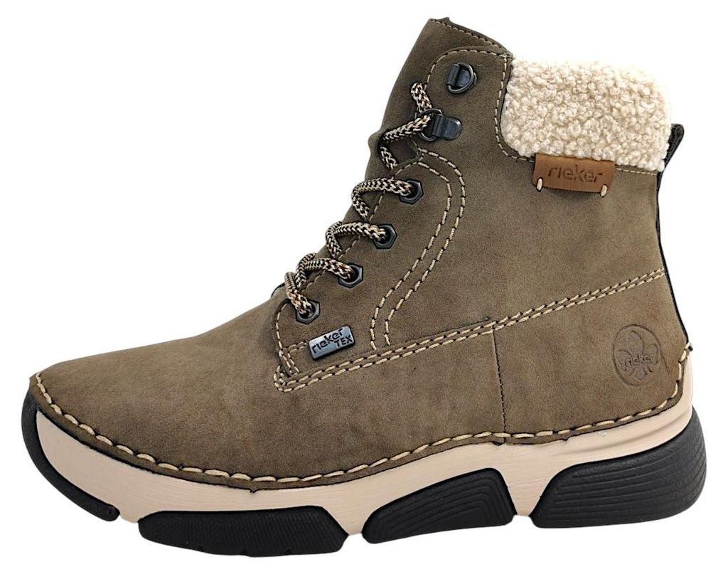 Rieker  Damenschuhe Stiefel Schnürer Schnürstiefel Braun Productafbeelding 