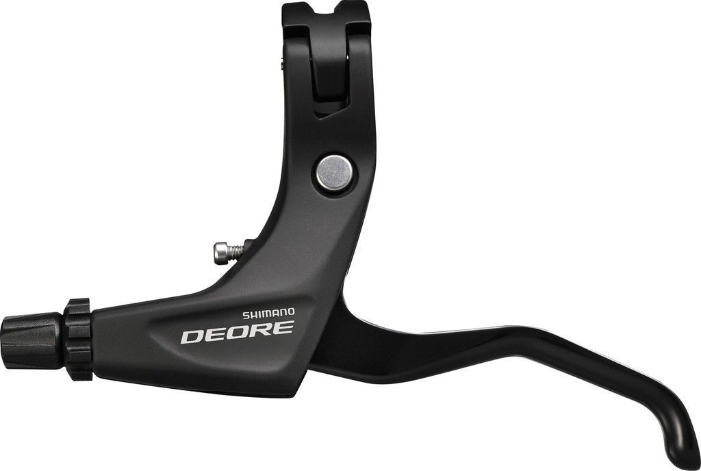 SHIMANO EBLT610LL Bremshebel 'Deore' BL-T610, 2-Finger, links, V-Brake, schwarz (1 Stück)
