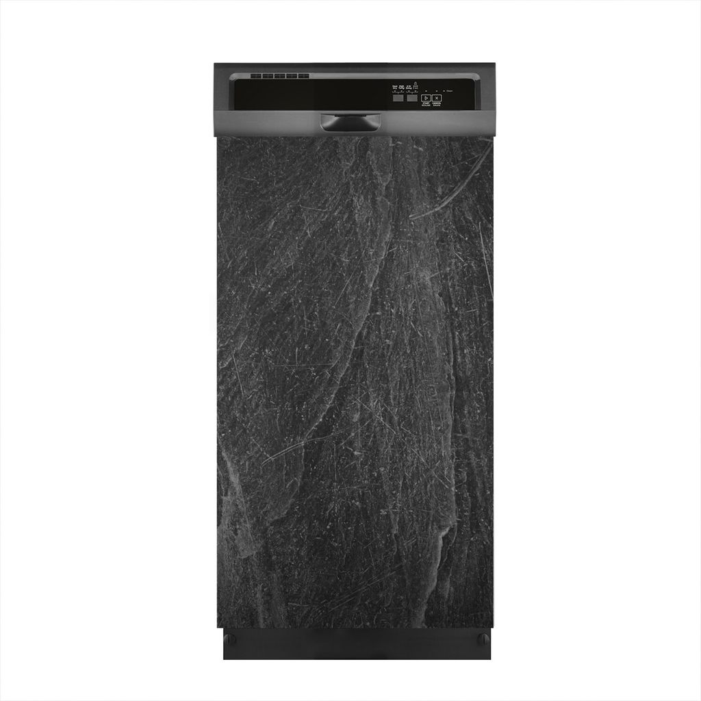 Magnete Dekorative 45x80 cm Küche Magnetmatte Spülmaschine - schwarze Stein