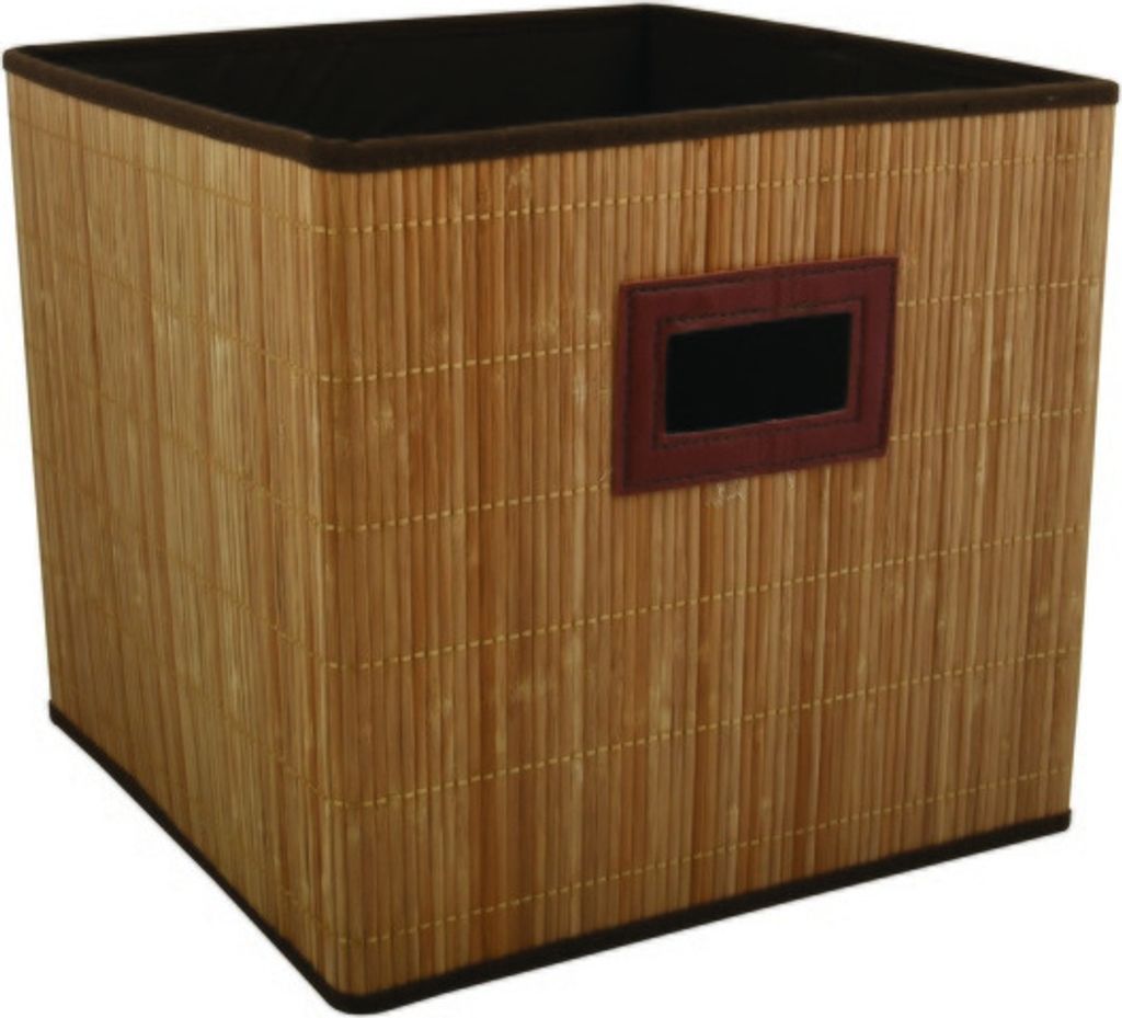 MSV Faltbox Regalbox Faltkiste Box Aufbewahrungsbox Kiste Bad Staubox Bambus