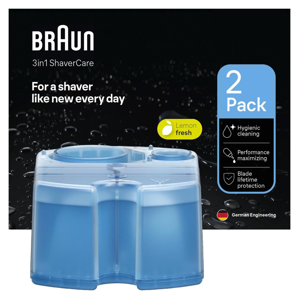 Braun ShaverCare 3 In 1 Cartucce di Ricarica per rasoio Immagine del prodotto 