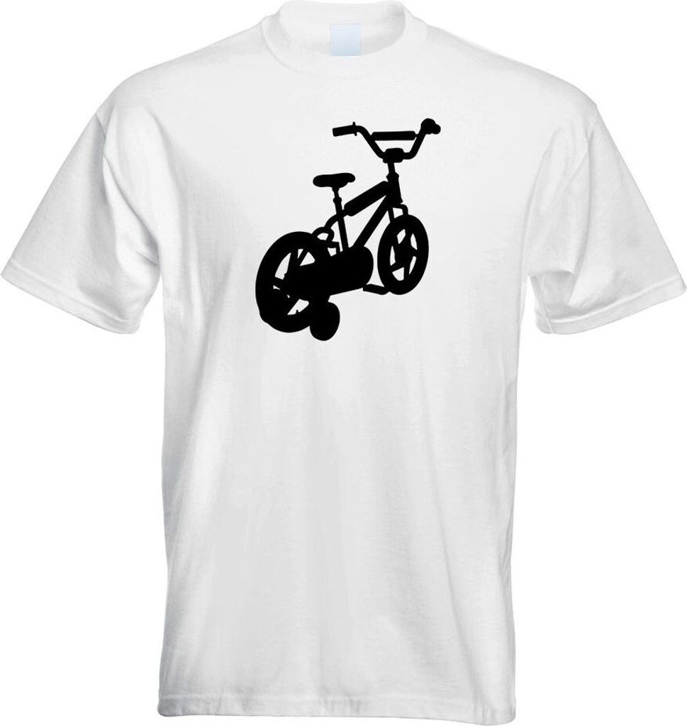 Kiwistar - T-Shirt - Weiss - Fahrrad Stützräder Herren Funshirt Bedruckt Design Sprüche Spruch Motive - mit Motiv Bedruckt - Funshirt Design - S...