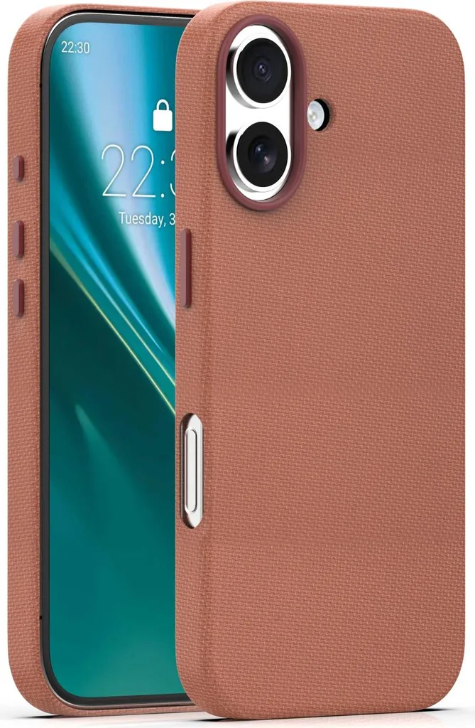 Custodia Etteri Elegant Mag iPhone 16 Marrone: Accessorio di Classe
