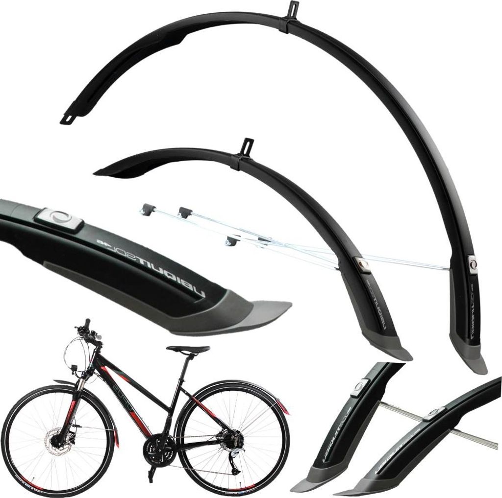 SIMPLA 28' UBIQUIT Bike Fenders pro městská kola Solid Obrázek produktu 