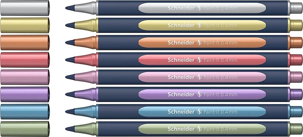 Paint-It 050 Rollerball métallisé, coffret de 8 stylos à Image du produit 