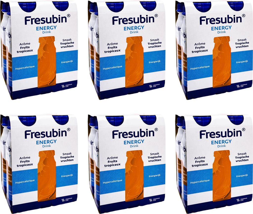 Fresubin ENERGY Drink Multifrucht | Trinknahrung hochkalorischer Energy Drink Multifrucht 6x4x200ml Trinkflasche
