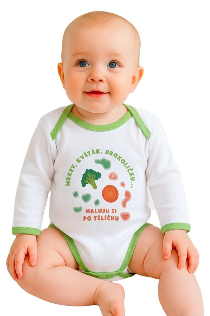 Body mit New Baby Aufdruck ...Ich male auf meinen Körper, Gr. 62 (3-6m)