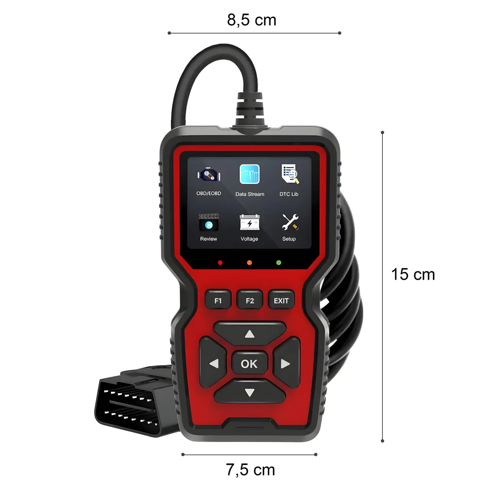 Outil de Diagnostic Automobile avec Écran LCD Lecteur Code Erreur Rapide - 7