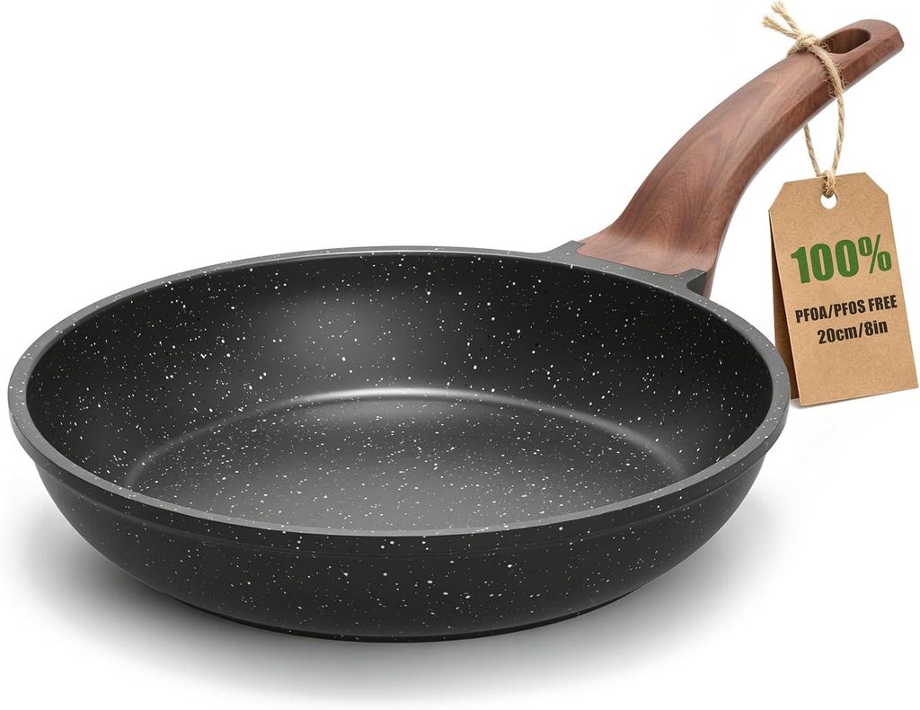 YASHE Bratpfanne BZDD-20RLG, 20 cm, 0,77 L, Antihaft, Grau Produktbild 