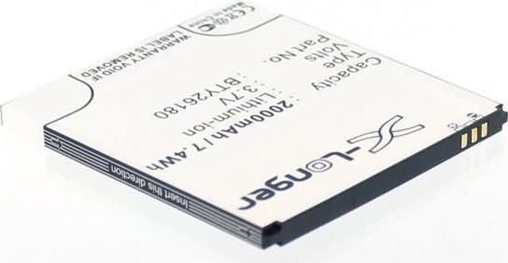 Akku für Mobistel BTY26180/STD Li-Ion 3,7 Volt 2000 mAh schwarz
