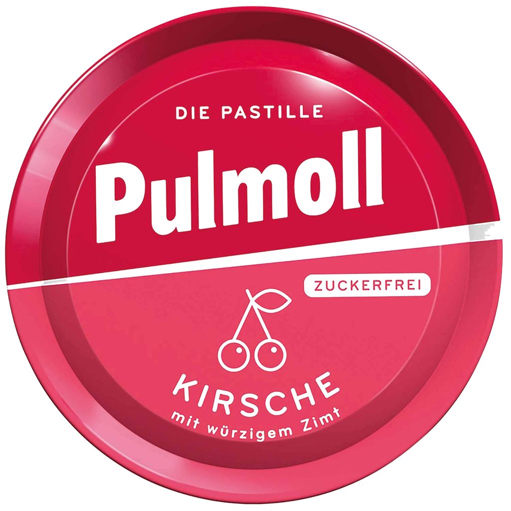 PULMOLL bonbóny proti kašli třešňové s pikantní skořicí bez Obrázek produktu 