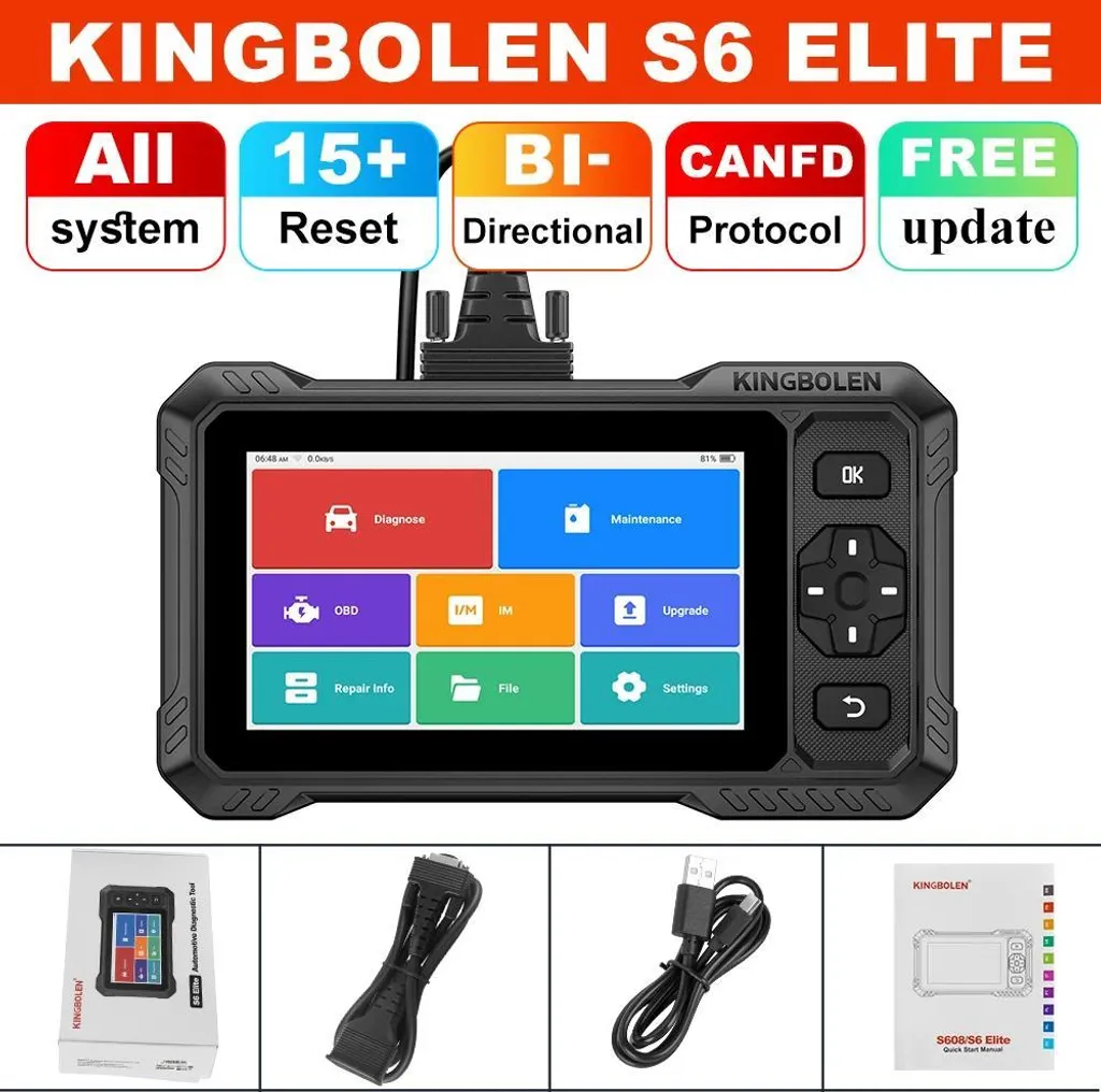 Valise de Diagnostic Auto Multimarque S6 Elite avec Codage ECU - 2