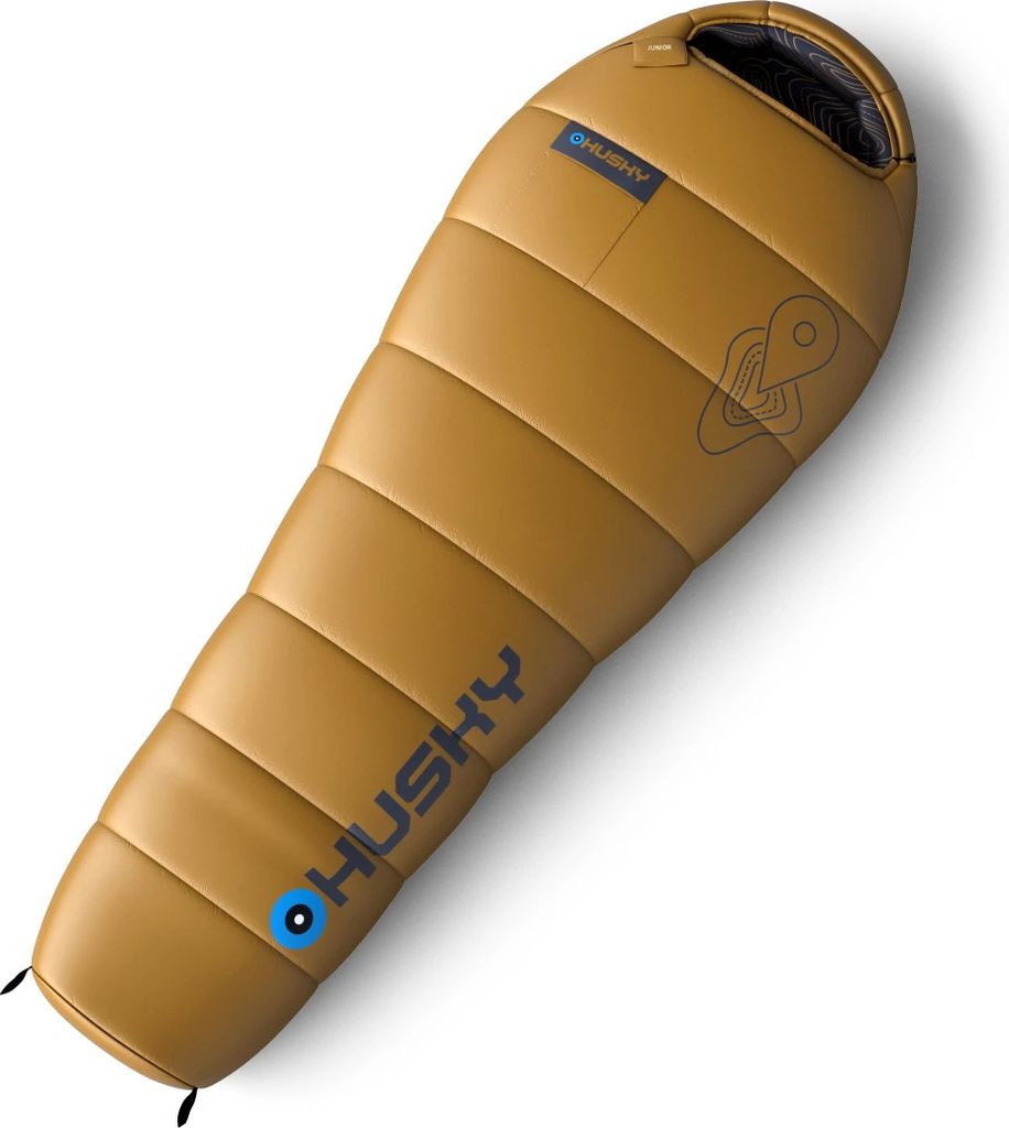 Saco de dormir para niños Husky Junior, color mostaza, Imagen del producto 