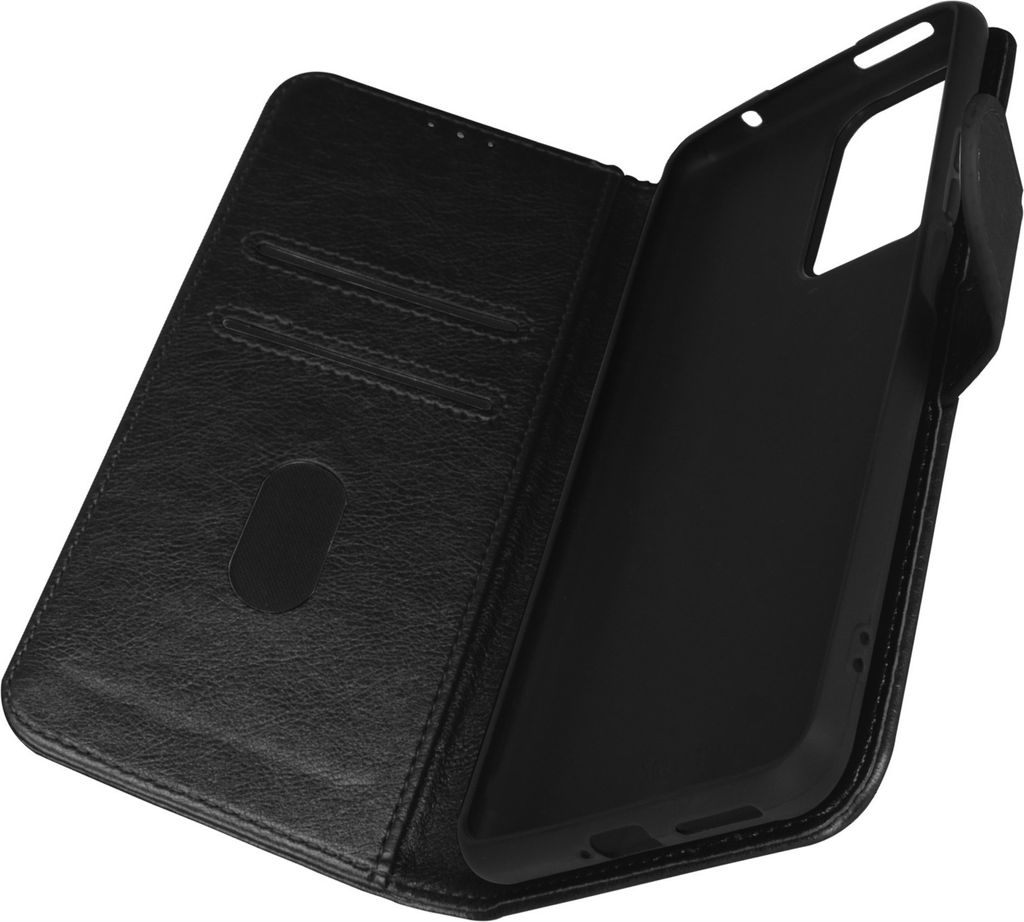 Avizar, Etui Kunstleder mit Standfunktion für Xiaomi 11T / 11T Pro, Schwarz