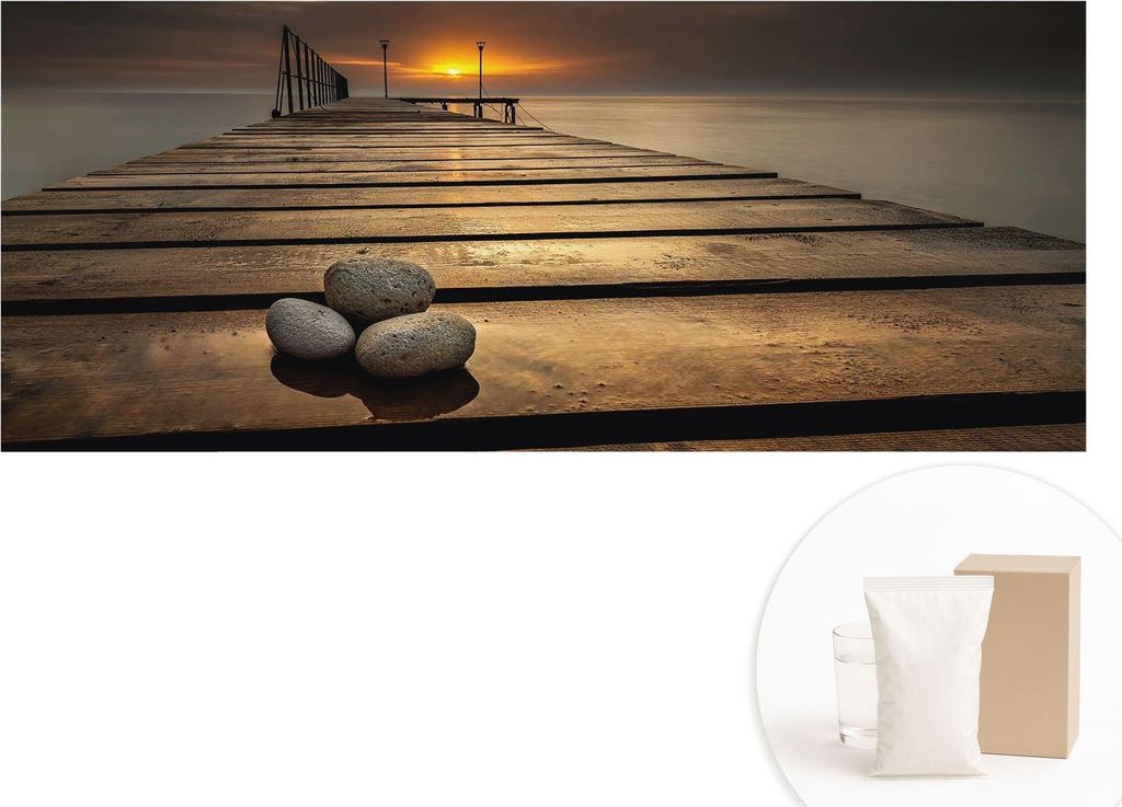 Fototapete - Wandbilder für Wohnzimmer - 208x146 cm - Dekorative Wandfolie - Modernes Design für Wanddekoration - Tapeten für Innenräume - Sonn...