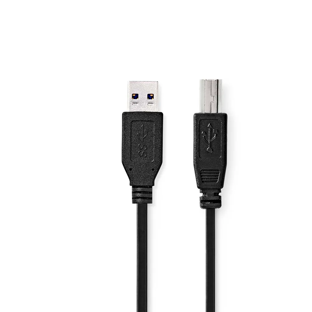 Cavo USB 3.2 A/B 2m Nero - Migliora la tua Postazione con 5Gbps