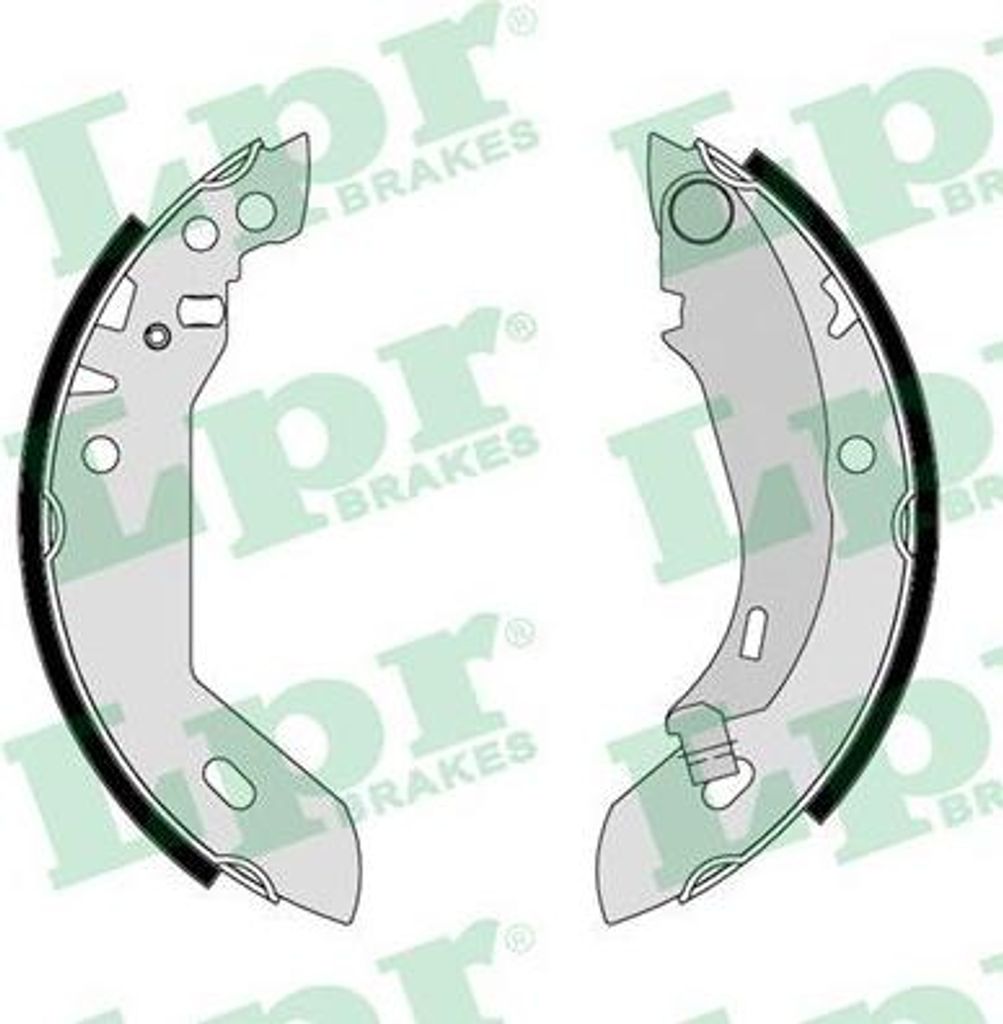 LPR 04480 Bremsbackensatz OE 4241E6 kompatibel mit Rapid, Clio, 309, 205