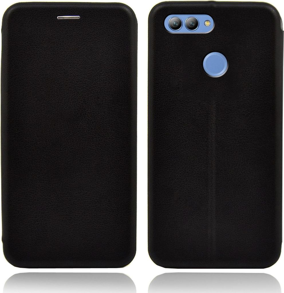 Handy Schutz Hülle für Huawei Nova 2 Plus Handytasche mit Magnetdeckel Kartenfach und Standfunktion Klapphülle Schwarz