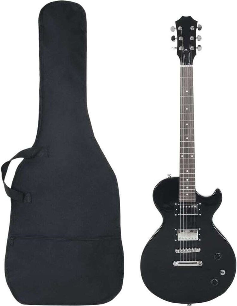 Elektrická gitara pre začiatočníka s taškou čierna 4/4 39" Obrázok produktu 