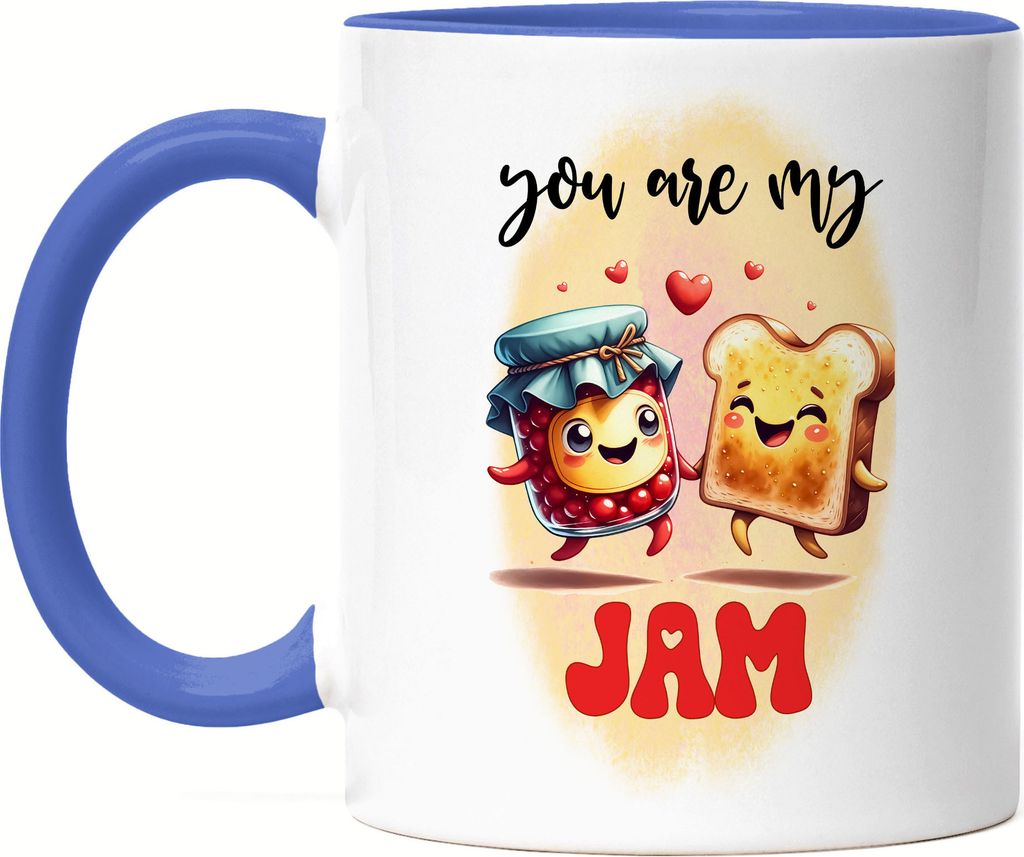 You Are My Jam Lustige Tasse Blau für Marmeladen- und Toastliebhaber Süßes Geschenk