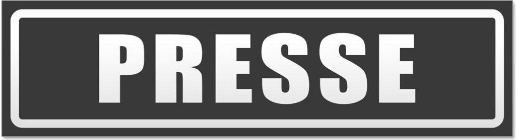 Kiwistar - Autoaufkleber - Dunkelgrau - 60 x 16 cm - Presse invertiert - Hinweis Aufkleber Sticker für Auto, Kfz, Fahrrad, PKW, LKW