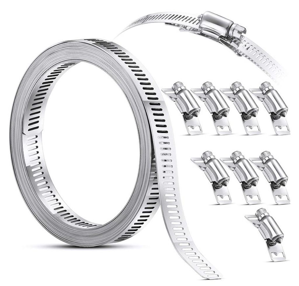 Sada oceľových svoriek na hadice, 15 metrov pásky (12,7 mm) Obrázok produktu 