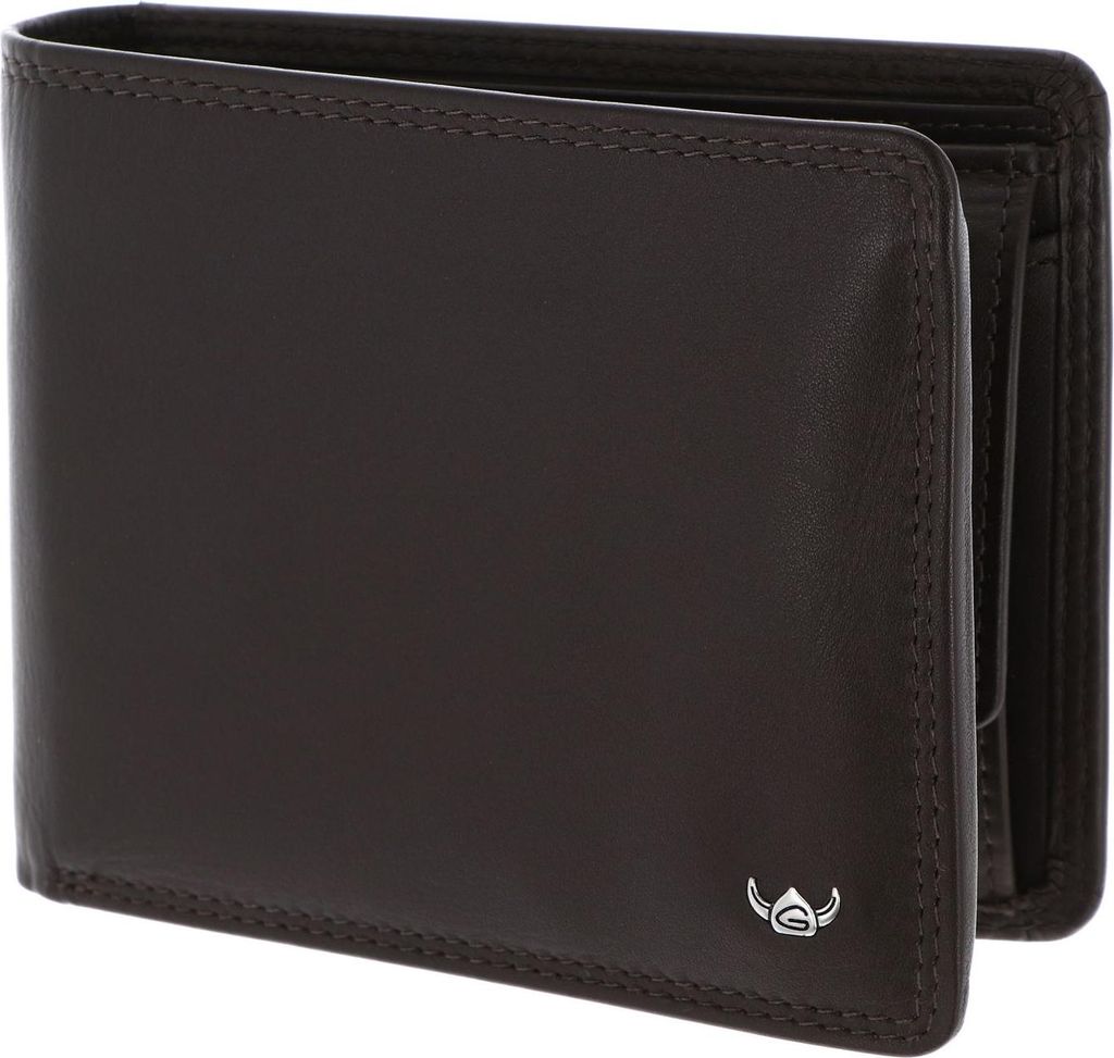 Golden Head Leder Geldbörse Polo RFID Protect Scheintasche 1427 Dunkelbraun