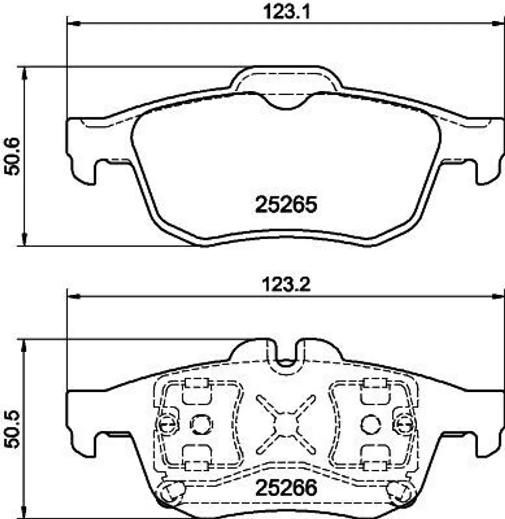 Plaquettes de frein anti-bruit pour Latitude L70 HELLA OE 440602154R Neuf