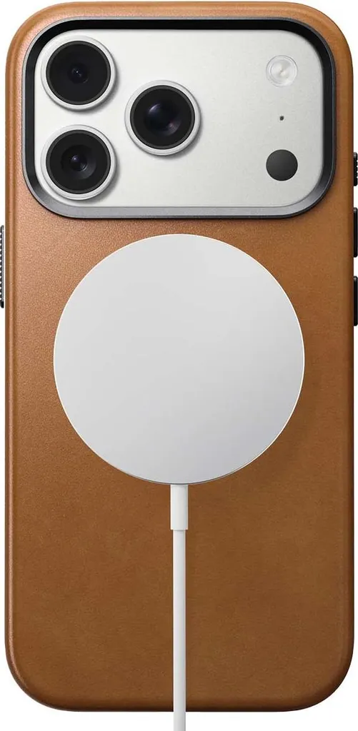 Étui en cuir iPhone 17 Pro Nomad Ecco avec Protection Caméra Aluminium - 3