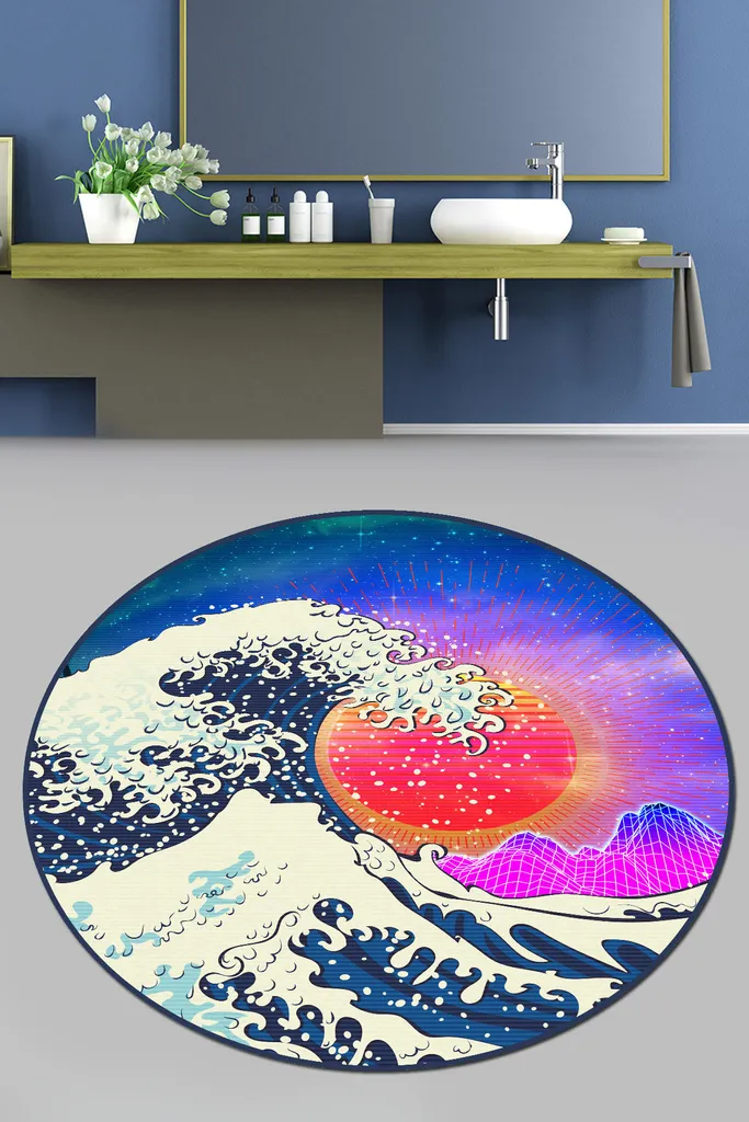 Mijolnir, Tidal- CHL4906, Colorato, Tappetini da bagno, 700 gr/m², 100% POLIESTERE