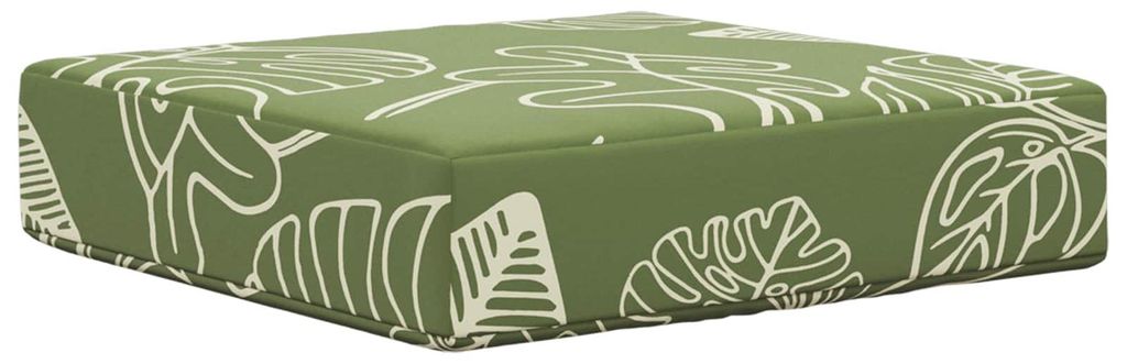 Hochwertigen Möbel Sitzkissen für Outdoor/Sofakissen modern - robust und langlebig - Grüne Blätter 40x40x8cm - Gartenmöbelauflagen Stilvoll262097