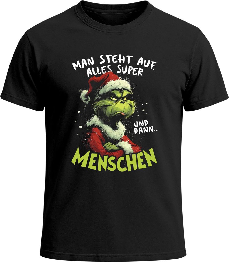 Herren T-Shirt Weihnachten Spruch lustig Anti XMAS Sarkasmus Statement Weihnachtsshirt Männer Moonworks