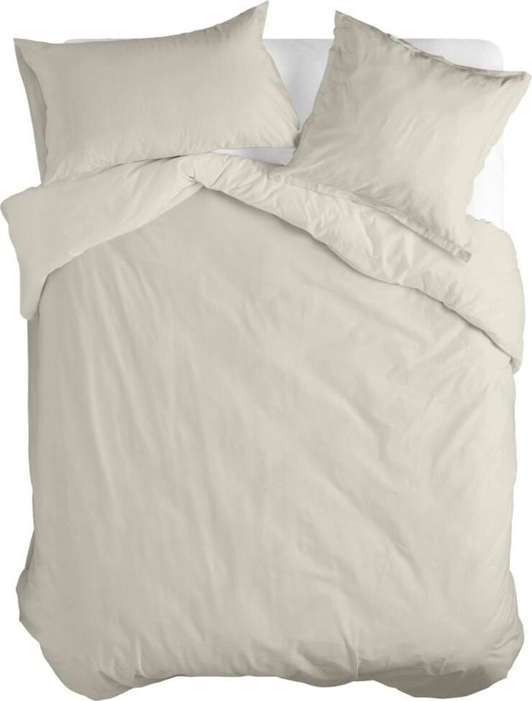Basic Bettbezug Beige ton 240 x 220 cm 100% Baumwolle Hergestellt in Europa