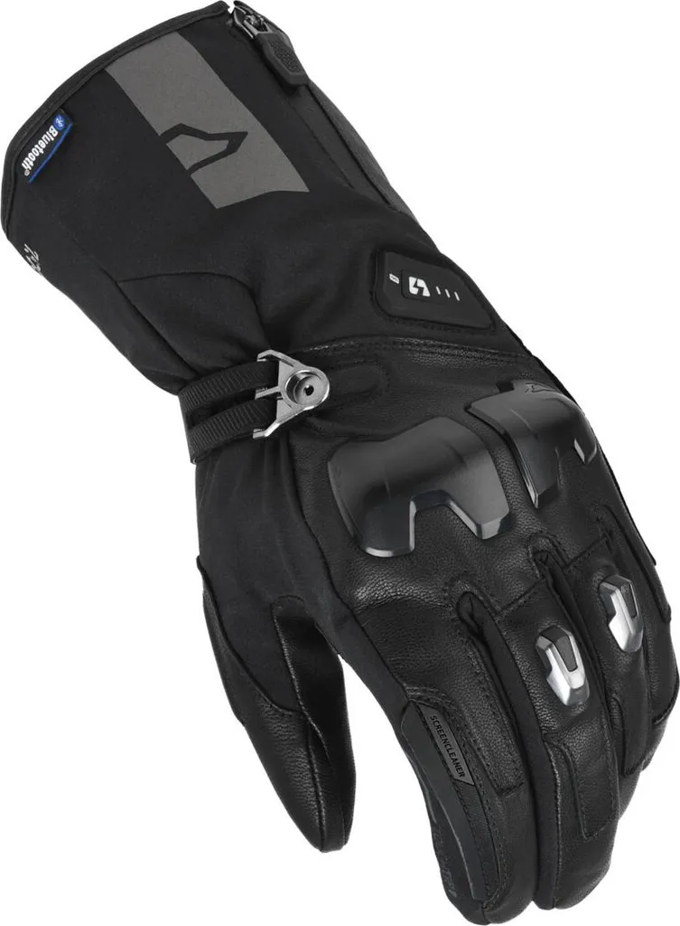 Gants de moto chauffants et étanches Macna Progress 2.0 RTX DL noirs en XS