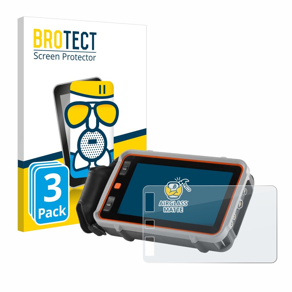 3x BROTECT Entspiegelungs Schutzglas für Waygate Technologies Krautkrämer USM 100 Schutzfolie Panzer Folie Glas Display Schutz matt