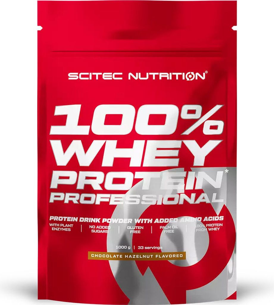 Scitec Nutrition 100% Whey Protein Professional 1000 g Schokolade - Haselnuss
