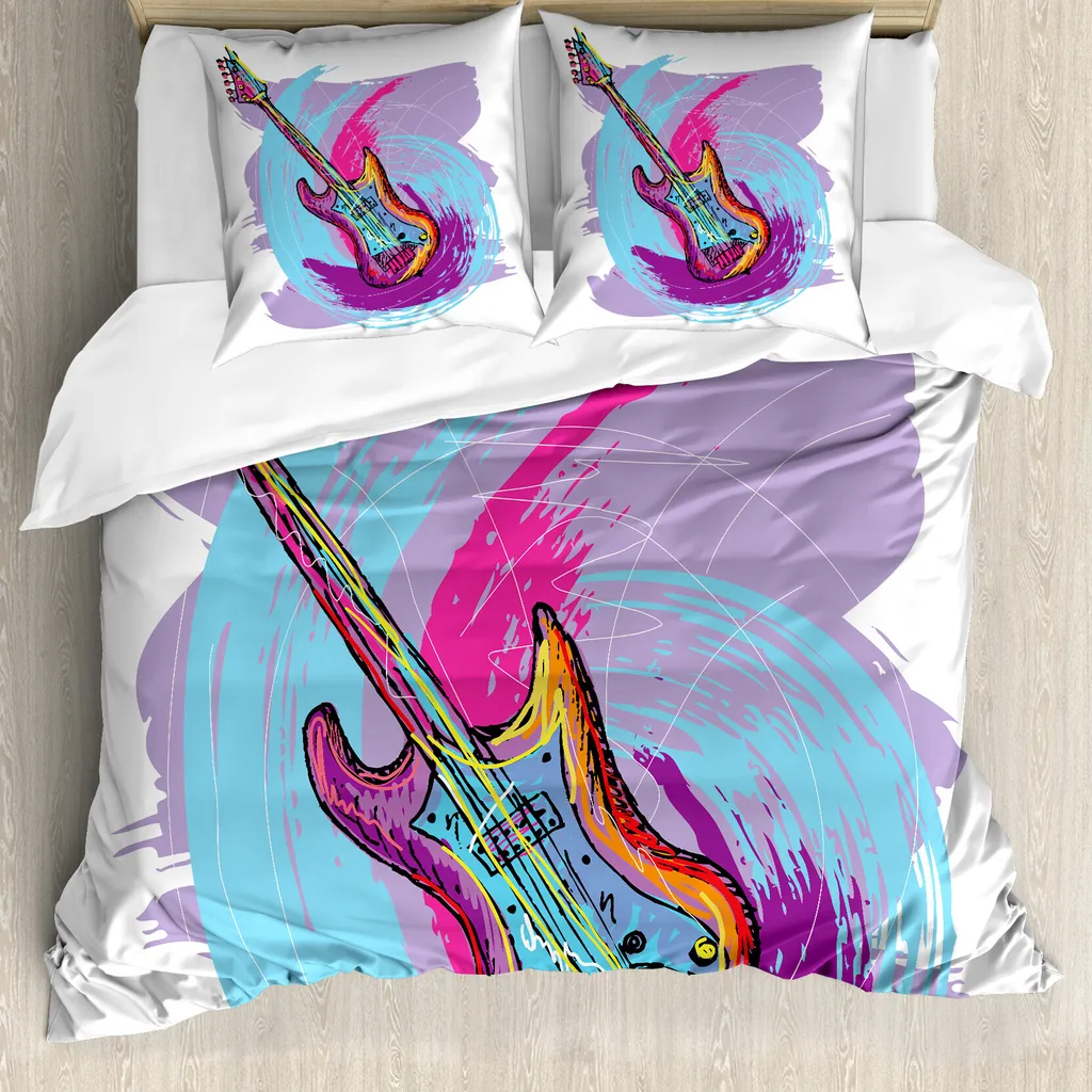 Set Copripiumino Antiacaro ABAKUHAUS 155x220 Rosa Viola - Protezione Totale