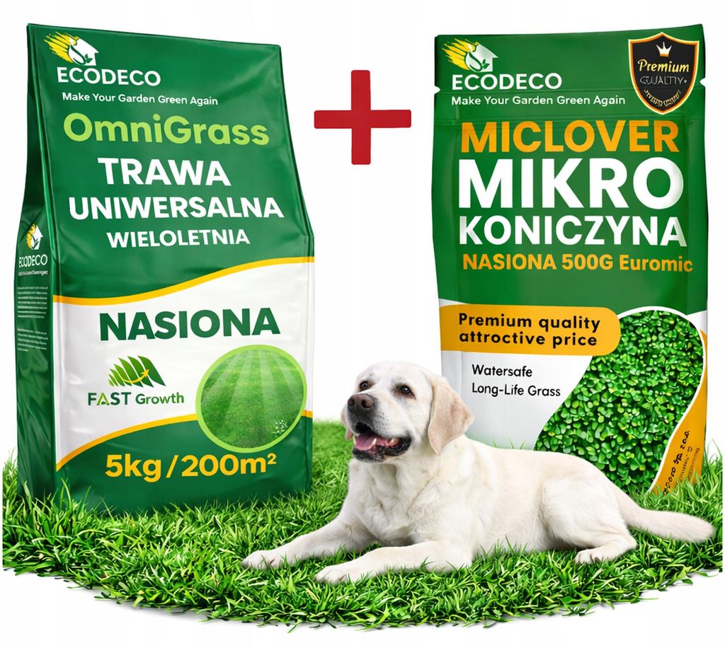 Microjetel à petites feuilles + Herbe : semences vivaces Image du produit 