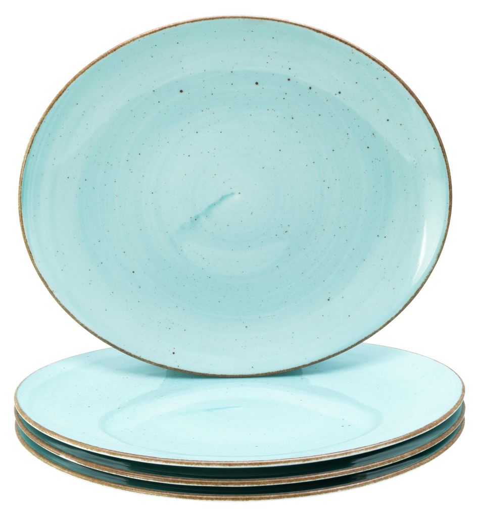 CreaTable, 24747, Vintage Nature Aqua, Steakteller 4-tlg, Produktbild 