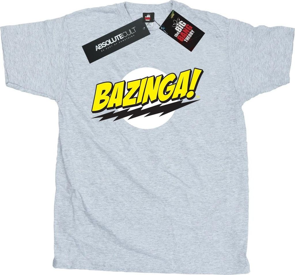 The Big Bang Theory - "Bazinga" T-Shirt für Herren BI1582 (3XL) (Grau)