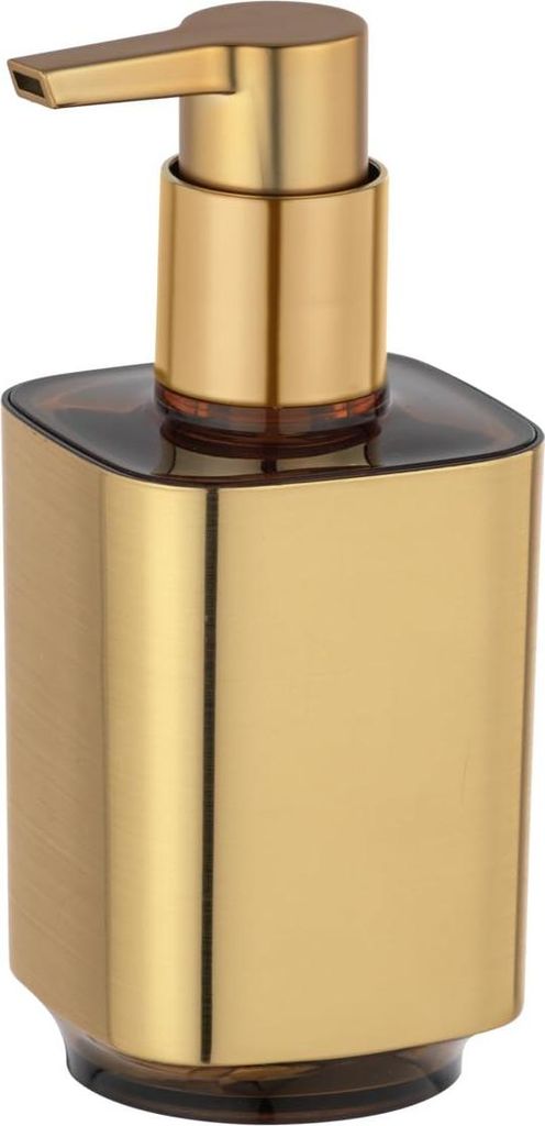 Auron Gold Seifenspender, nachfüllbarer Spender für 300 ml Flüssigseife oder Lotion, aus Kunststoff, für Bad und Küche.