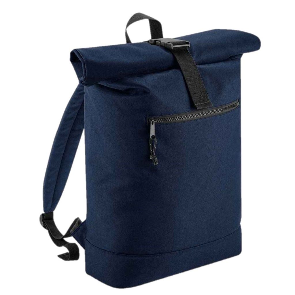 BagBase Uni Recycle Roll-Top Rucksack PC4045 (Einheitsgröße) (Marineblau)